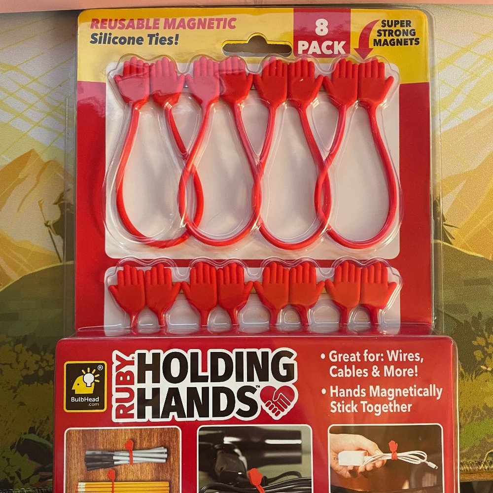 Ruby Holding Hands Ultra-Powerful Magnetic Silicone Zip Ties